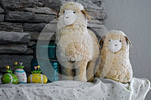 Lambs and Easter Egg Decorations