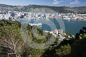 Lambton Harbour seen from Mount Victoria