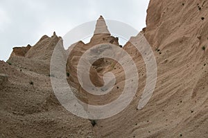 The Lame Rosse, rocky stratification characterised by pinnacles and towers in singular red colour, on Sibillini mountains