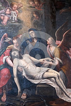 Lamentation of Christ, altarpiece in the Church of All Saints in Sesvete, Croatia