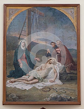 Lamentation of Christ, Franciscan church in Shkoder, Albania