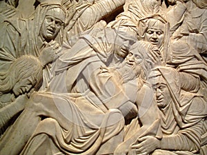Lamentation of the dead Christ Sculpture