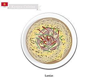 Lamian or Chinese Style Noodle with Beef or Mutton