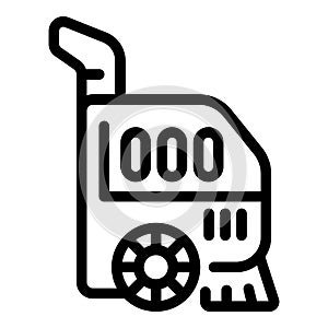 Laminate floor cleaner icon outline vector. Hard surface cleaning machine