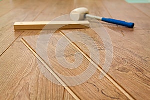 Laminate floor and tools used