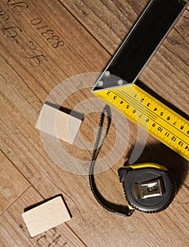 Laminate floor and tools used