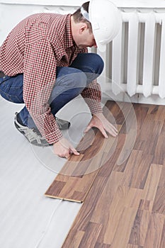 Laminate flooring installation