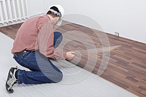 Laminate flooring installation