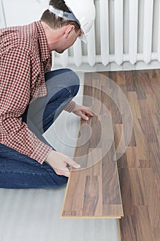 Laminate flooring installation