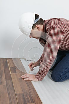 Laminate flooring installation