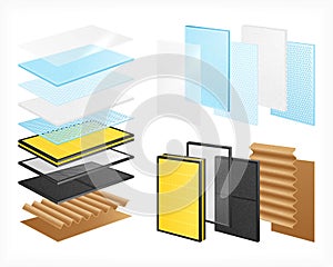 Laminated Materials Realistic Set