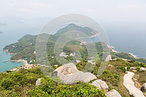 Lamma island coastline