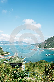 Lamma Island Sok Kwu Wan village and sea view in Hong Kong