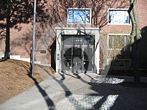 Lamont Library, Harvard Yard, Harvard University, Cambridge, Massachusetts, USA