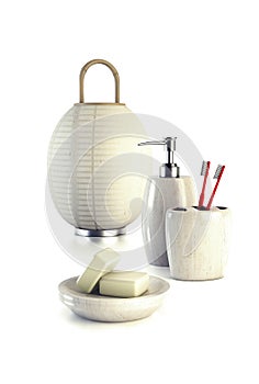 Lamp and bathroom accessories