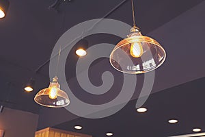 Lamp on ceiling