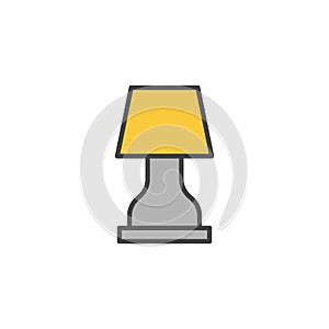 Lamp icon in colored version
