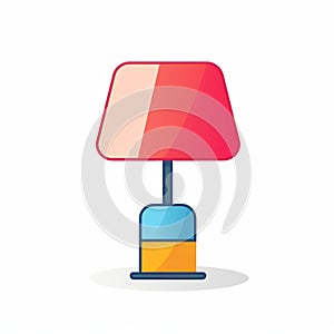 Colorful Cartoon Lamp With Lamp Shade - Vibrant And Playful Design photo