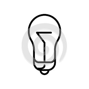 Lamp icon vector isolated on white background, Lamp sign , line and outline elements in linear style