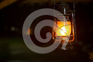 Lamp that illuminates at night photo