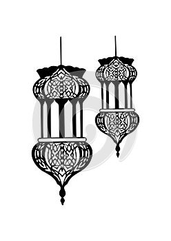 Spiritual lantern illustration vector design photo