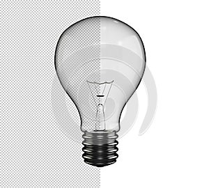 Lamp Light Bulb with Alpha Channel Transparent Background