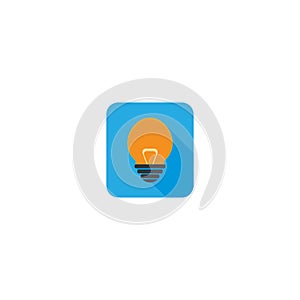 Lamp logo template icon