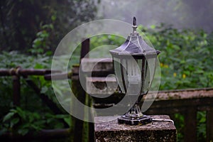 Lamp outdoor in nature, chiangmai,thailand