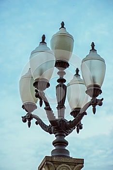 Lamp on Palace of Culture and Science in Warsaw