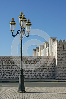 A Lamp Post in Sharjah`s Heritage Area