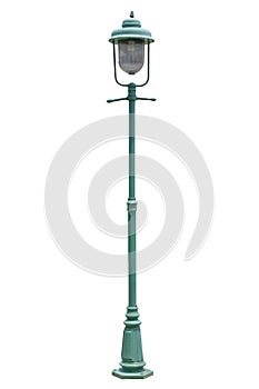 Lamp posts on graybackground