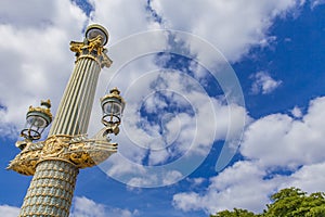 Lamp posts at Place de la Concorde in Paris