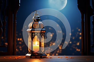 Lamp radiates the spirit of Ramadan Kareem with its gentle luminance