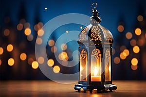 Lamp radiates the spirit of Ramadan Kareem with its gentle luminance