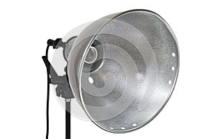 Lamp reflector on white