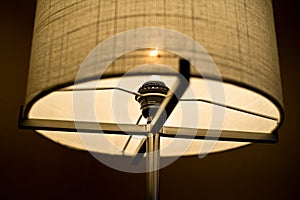 lamp in the room of hotel is the electrical technology for inter