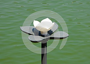 Lamp shaped like a lotus flower