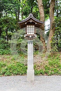 Lamp in tample ,Japan