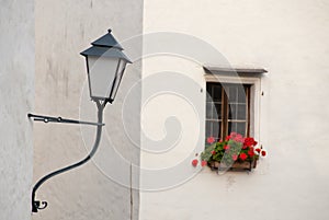 Lamp on a Wall in a European Castle