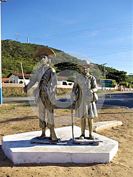 Lampiao Maria Bonita Statue
