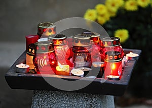 Lampions with candle