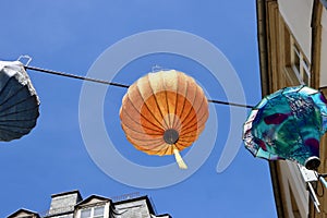 Lampions in Luxembourg street