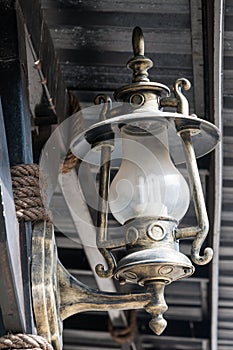 Old lamp in the old house