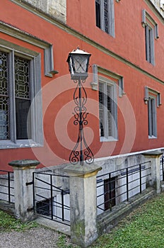 Lampost in front of Hradek u Nechanic