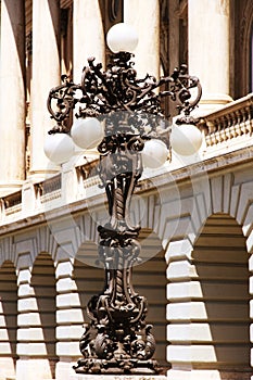 Lamppost in Buda Castle, Budapest, Hungary