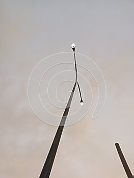 lamppost in front of the mosque