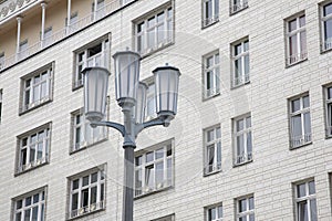 Lamppost on Karl Marx Allee, Berlin, Germany