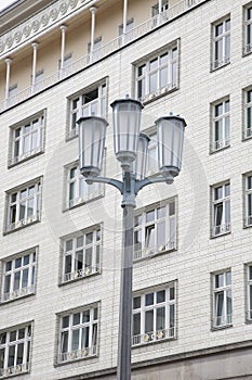 Lamppost on Karl Marx Allee, Berlin, Germany