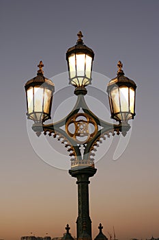 Lamppost on Westminster Bridge