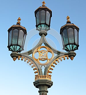 Lamppost on Westminster Bridge